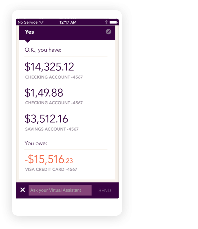 Kaisto app screenshot &mdash; Account Balance